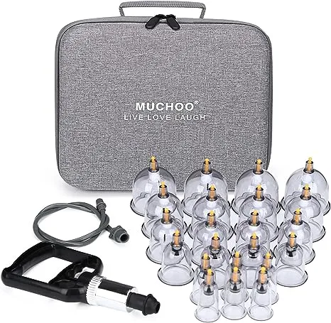 MUCHOO Cupping Set Professional Chinese Acupoint Cupping Therapy Sets Portable