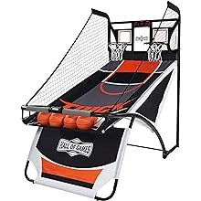 Hall of Games 2 Player Arcade Basketball Game, Black/Grey