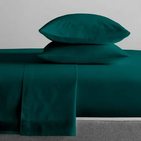 100% Pure Egyptian Cotton 800 Thread Count Sheet Set 4 Pc Set Sateen Weave Hotel Collection Soft Luxury Bedding Fits Upto 21 Inch Deep Pocket (Teal Solid Twin-XL Size)