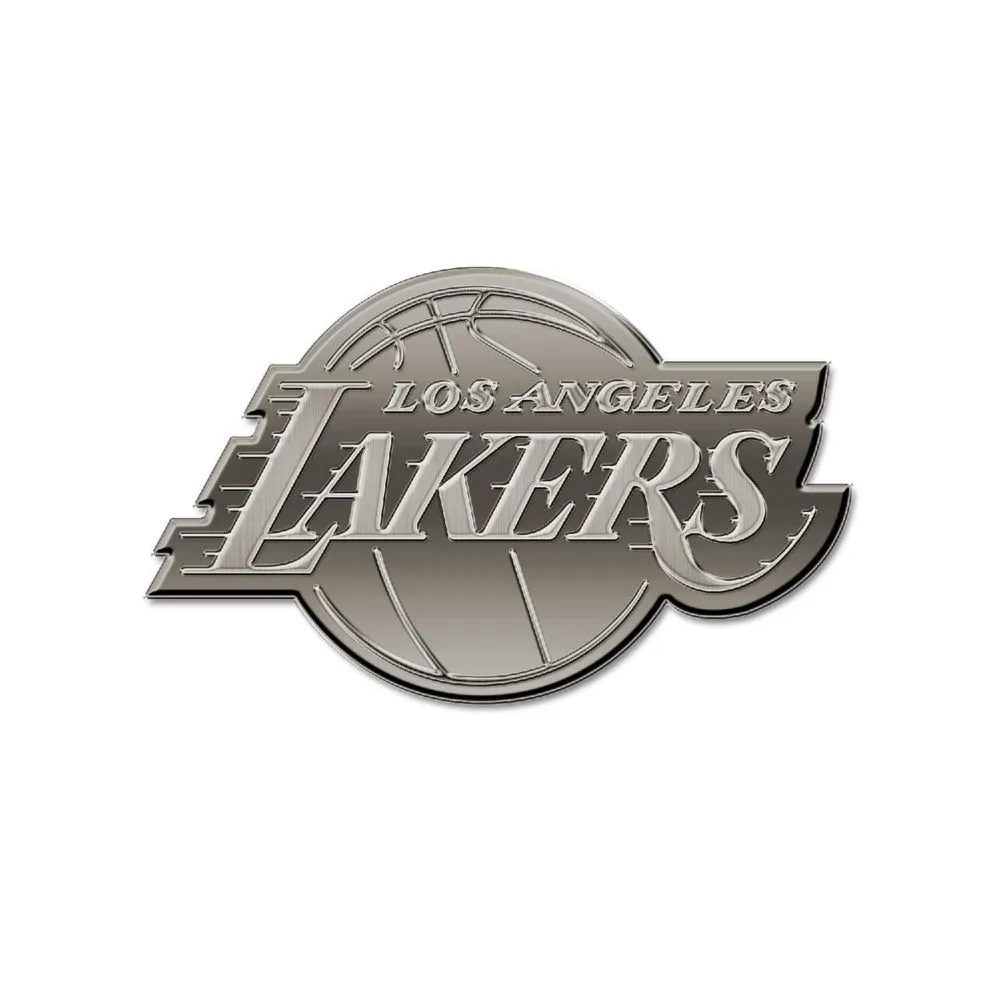 Rico Industries NBA Basketball Los Angeles Lakers Standard Antique Nickel Auto Emblem for Car/Truck/SUV