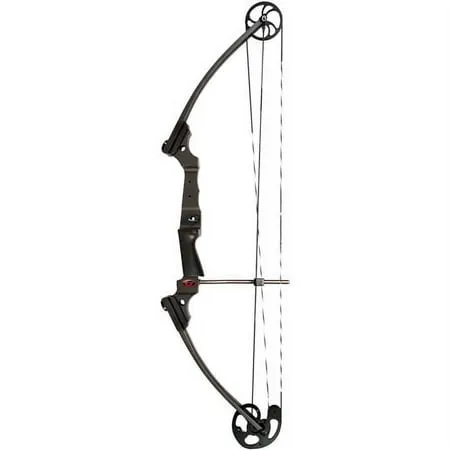 Genesis Original Lightweight Right Handed Archery Compound Bow w/Adjustable Aluminum Riser, Cam Draw Weight, & Draw Length for Kids and Adults, Carbon