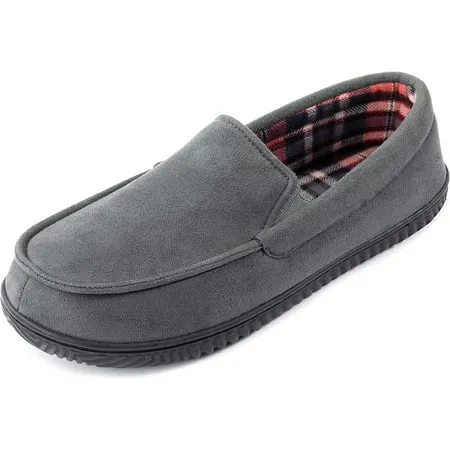 RockDOVE Men's Alexander Flannel Lined Loafer Slipper