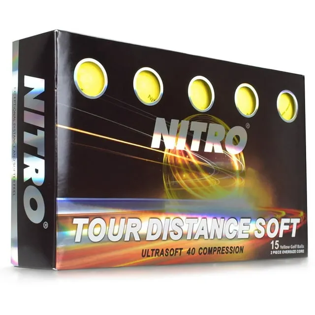 Nitro Tour Distance Soft 15 Pack - Yellow