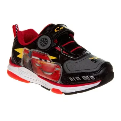 Disney Pixar Cars Boys Black/Red Lighted Sneaker (Toddler/Little Kid)