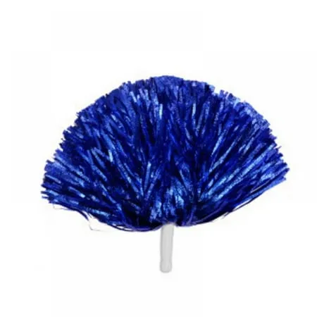 8pcs Cheerleading Pom Poms for Kids Adults Metallic Foil & Plastic Ring Pom Poms Cheerleader Poms for Team Spirit Cheering Sports Party Dance