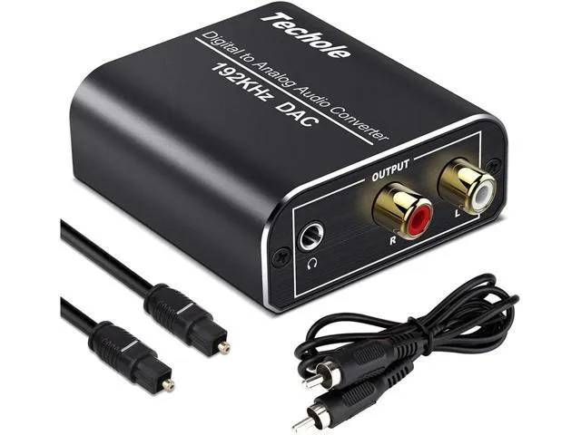 DAC Audio 192KHz Aluminum Digital to Analog Audio Converter