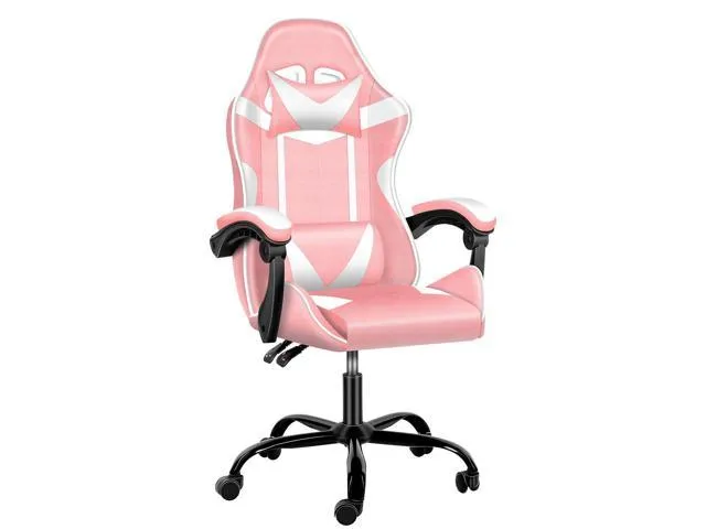 Gtracing Gaming Chair Racing Office Computer Ergonomic Video Game Chair Backrest and Seat Height Adjustable Swivel Recliner with Headrest and Lumbar