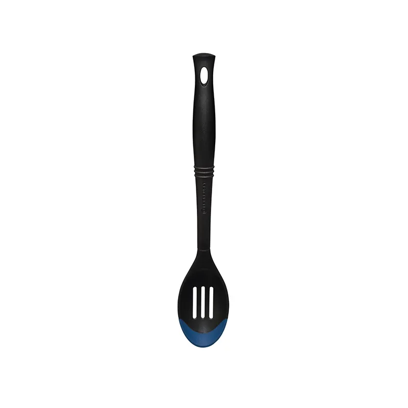 Le Creuset Revolution Bi-Material Slotted Spoon, 13.5" x 2.5", Cerise