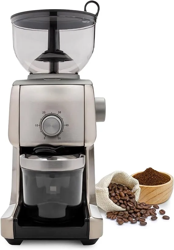 ChefWave Conical Burr Coffee Grinder - 16 Grind Settings Electric Coffee Bean...