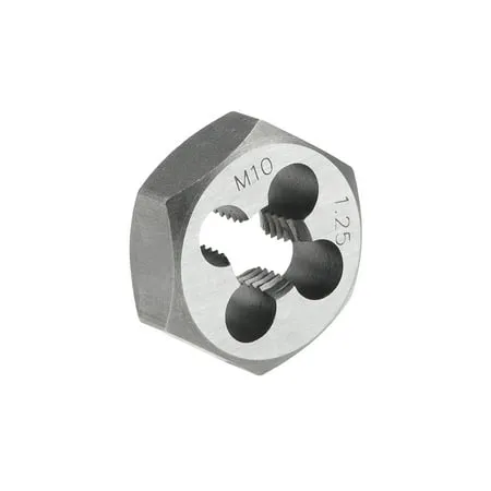 Hex Rethreading Die M6 x 1 Pitch Carbon Steel Metric Hexagon Taper Pipe Die Accuracy Grade 6g