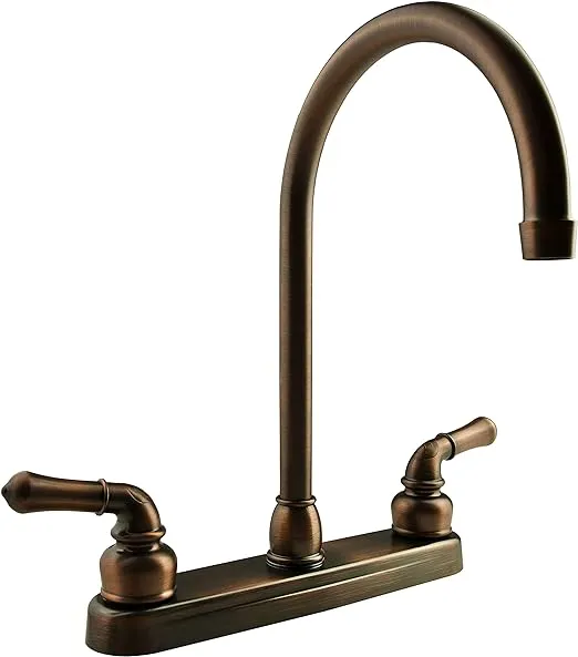 Dura Faucet DF-PK330HC-ORB J-Spout RV Kitchen Faucet Oil Rubbed Bronze