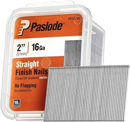 Paslode, Finishing Nail, 650285, Straight, 16 Gauge, 2,000 per Box, 2 inch