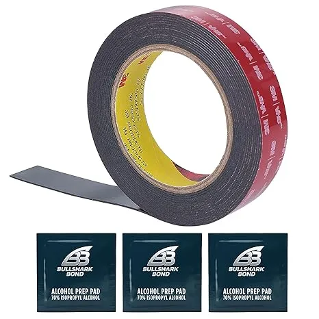 Bullshark Bond Black 3M Heavy Duty Double Sided Tape Mounting Waterproof Foam Tape VHB 5952