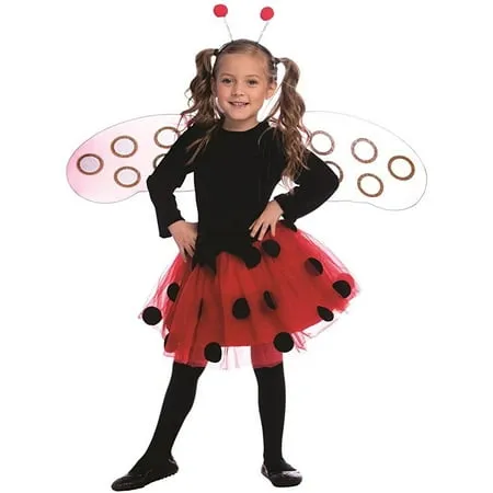 Dress Up America Ladybug Dress Costume Set - Size Toddler 2