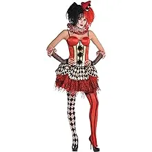 amscan Women's Vintage Clown Corset - Medium/Large, Red - 1 Pc.amscan Women's Vintage Clown Corset - Medium/Lar…