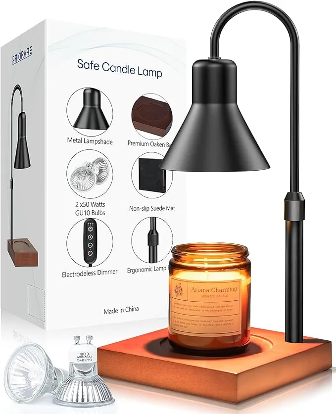 CANDLE WARMER LAMP with 2 Bulbs Timer PRIORARE