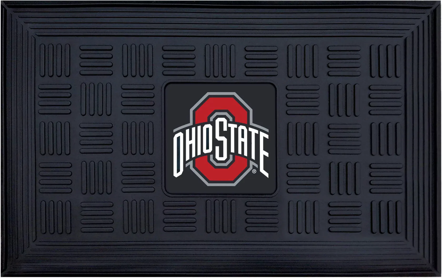 FANMATS Ohio State Buckeyes Door Mat, Black