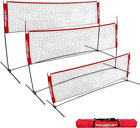 Powernet Portable Badminton, Tennis, Volleyball, Pickleball Net 10 x 3