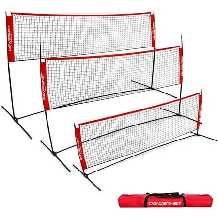 Powernet Portable Badminton, Tennis, Volleyball, Pickleball Net 10 x 3