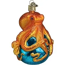 Old World Christmas Blown Glass Christmas Ornament, Octopus