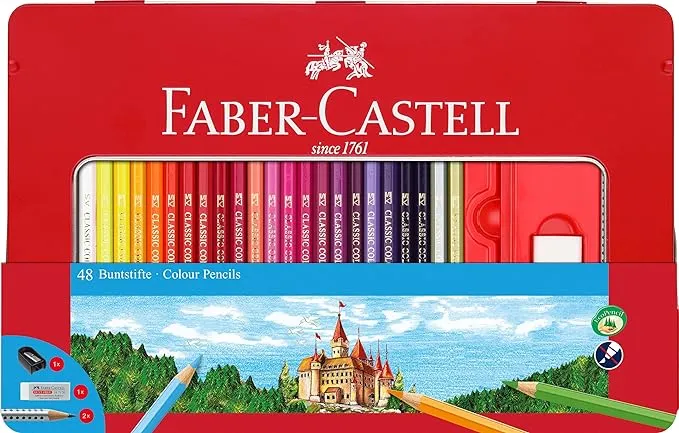 Faber-Castell 48 Classic Color Pencils & Accessories Gift Set