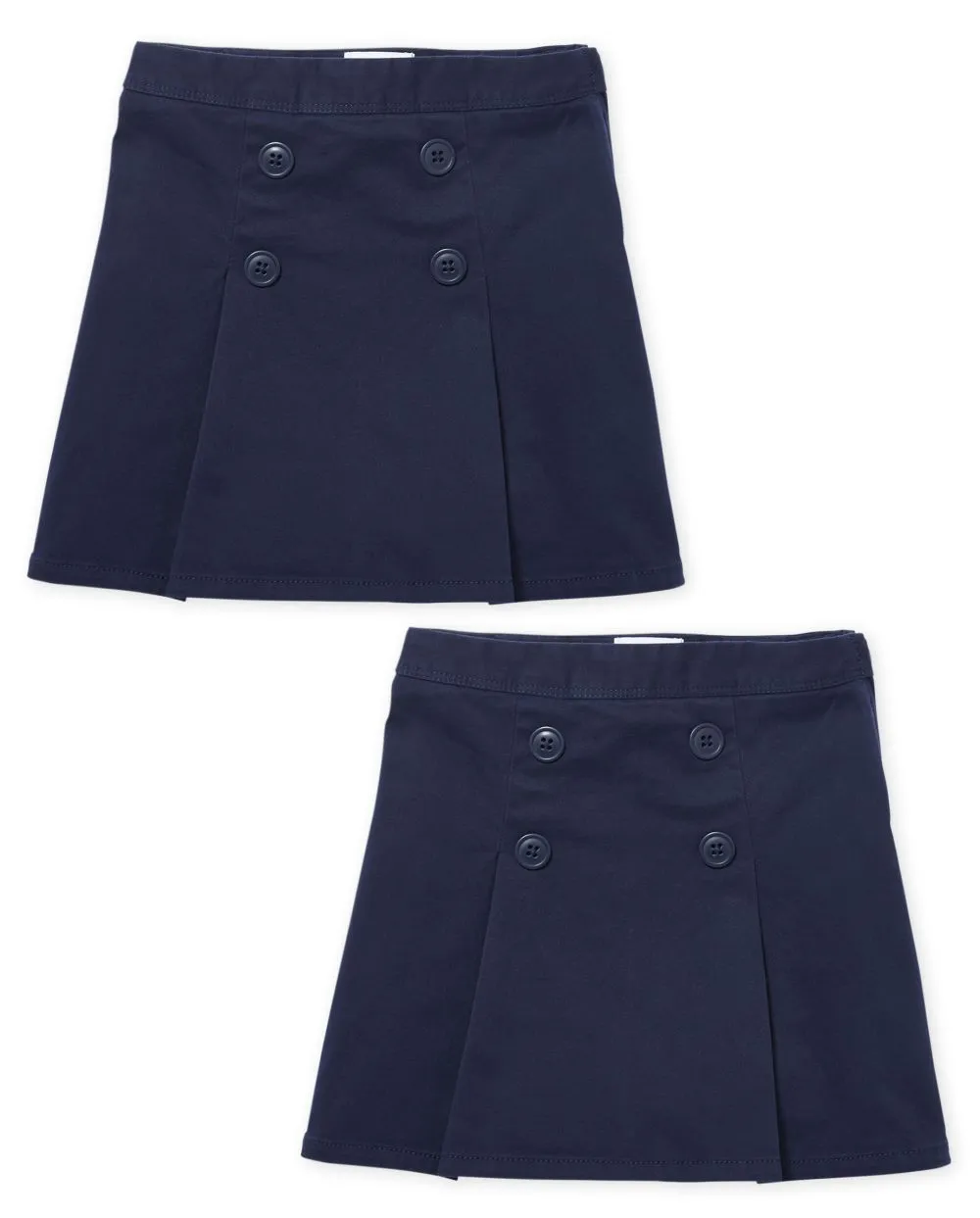 The Children's Place Girls' Button Skort, 2 Pack