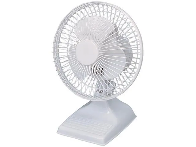 Optimus F-0610 6" Personal Table Fan, White