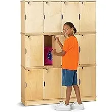 Jonti-Craft Stacking Lockable Lockers - Triple Stack