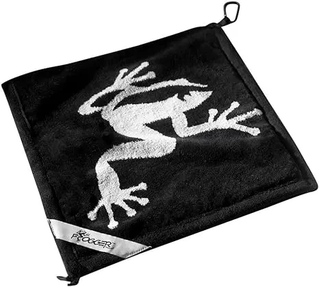 Frogger Golf Amphibian Wet/Dry Golf Towel,Cotton, viscose derived from Bamboo, Black/GreyFrogger Golf Amphibian Wet/Dry Golf Towel,Cotton,…