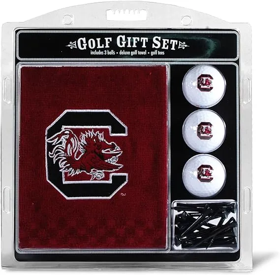 South Carolina Gamecocks Embroidered Golf Gift Set