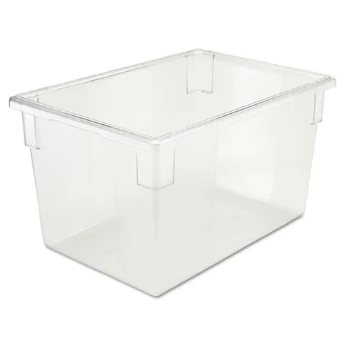 Rubbermaid Commercial FG330100CLR 21.5-Gallon 26 in. x 18 in. x 15 in. Food/Tote Boxes - Clear