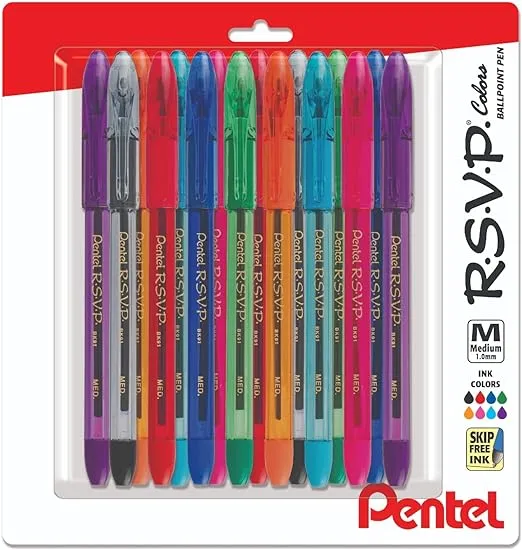 Pentel Rsvp Medium Point Pens