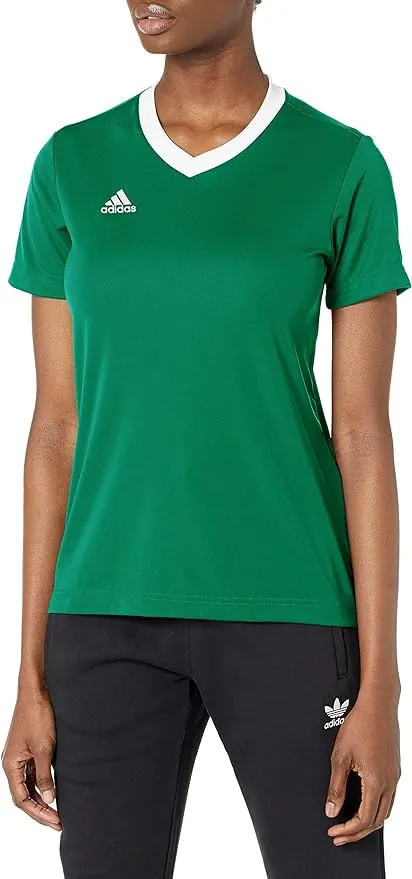 Adidas Women's Entrada 22 Soccer Jersey, Team Green/White / M