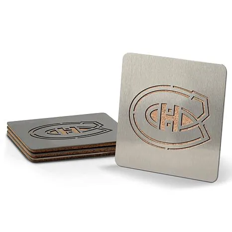 NHL Boasters 4-piece Coaster Set - Montreal Canadiens - 9334028 | HSN