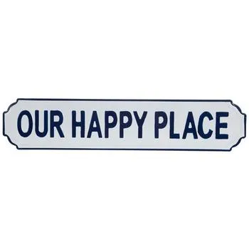 Our Happy Place Metal Wall Decor