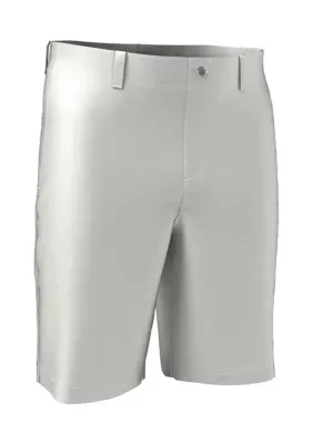 Pga Tour Boys 8-20 Flat Front Solid Shorts, White, M 10-12