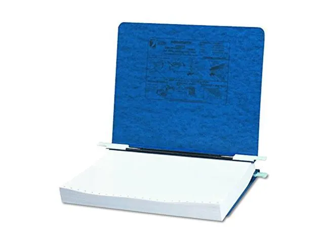 acco pressboard hanging data binder, 8.5 x 11 unburst sheets, dark blue (54123)