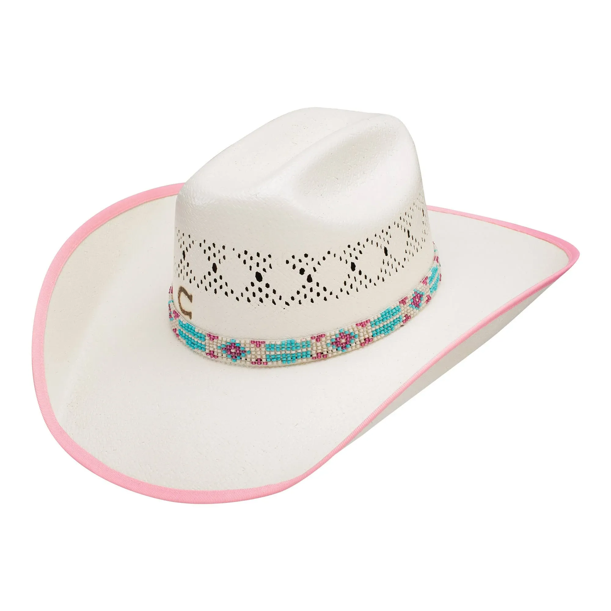 Charlie 1 Horse Gracie Jr Girls Straw Cowboy Hat