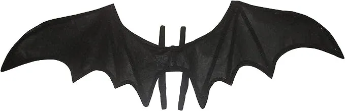 Unisex Strap-On Gothic Black Bat Wings - Dragon Halloween Costume Accessories - One Size,