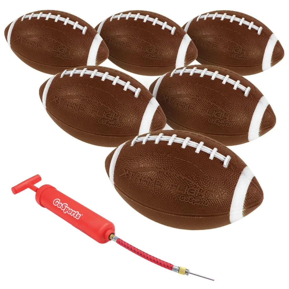 GoSports 9 Xtreme Flight Footballs - 6 Pack