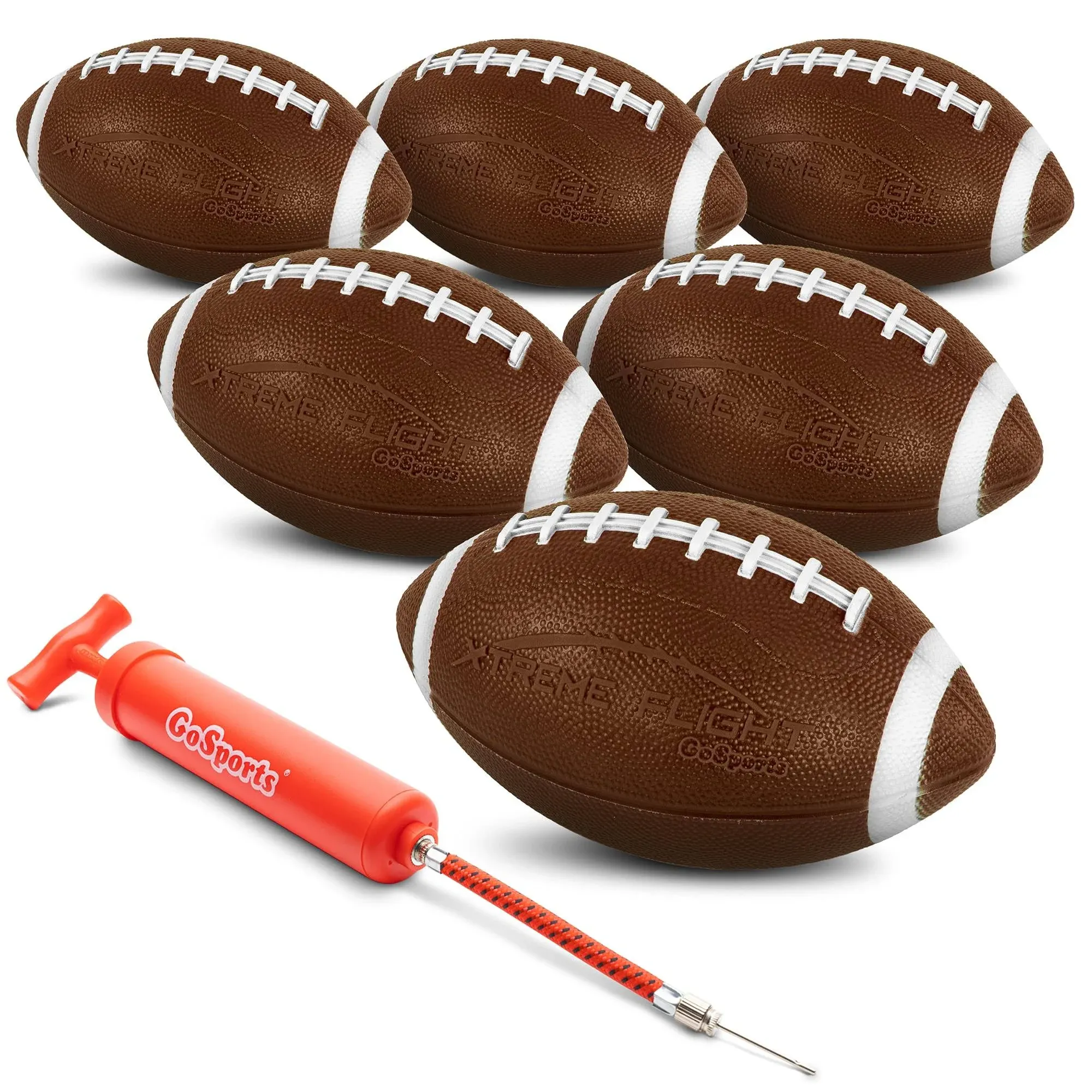 GoSports Xtreme Flight Footballs 6 Pack