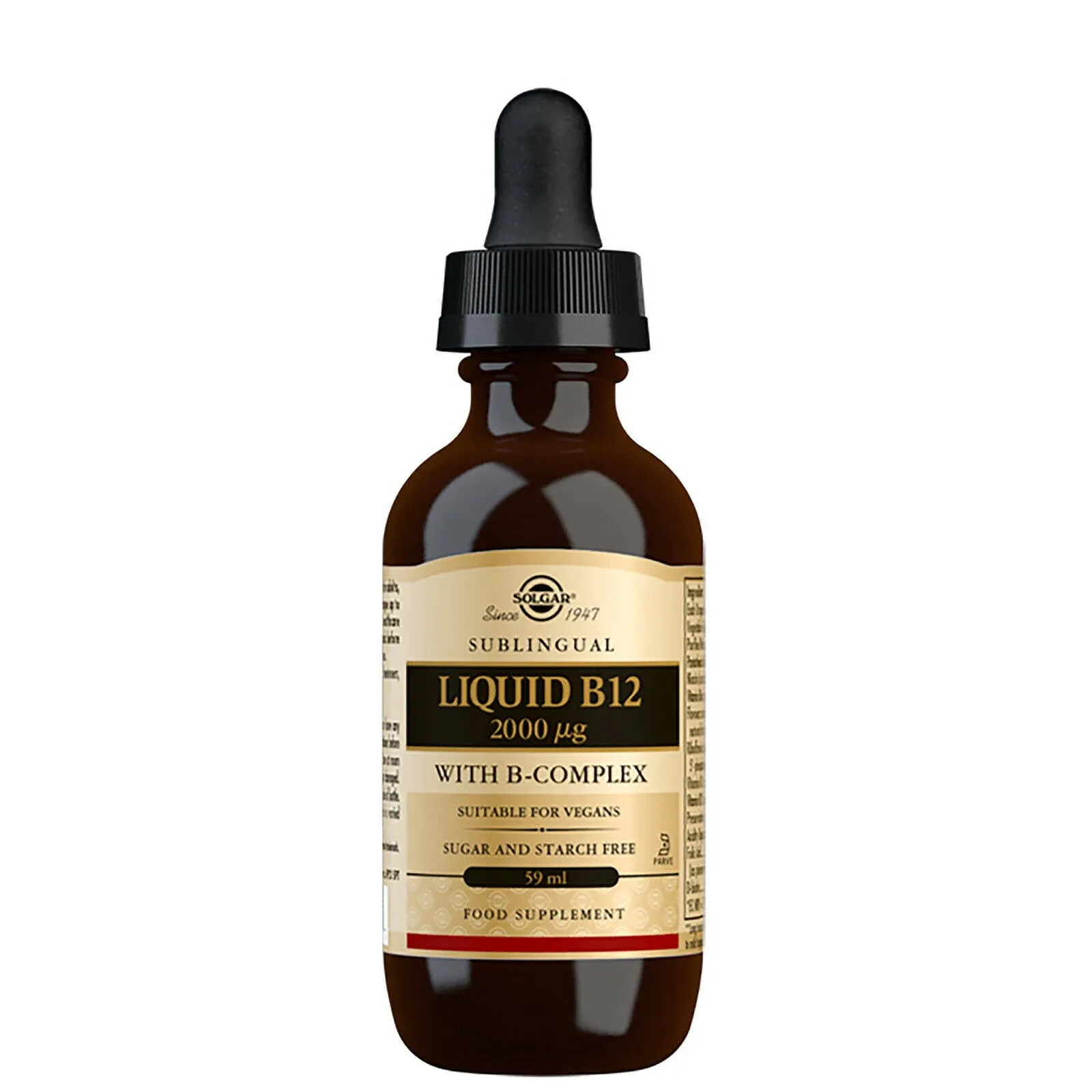 Solgar Liquid B-12 with B-Complex Sublingual 2000 mcg