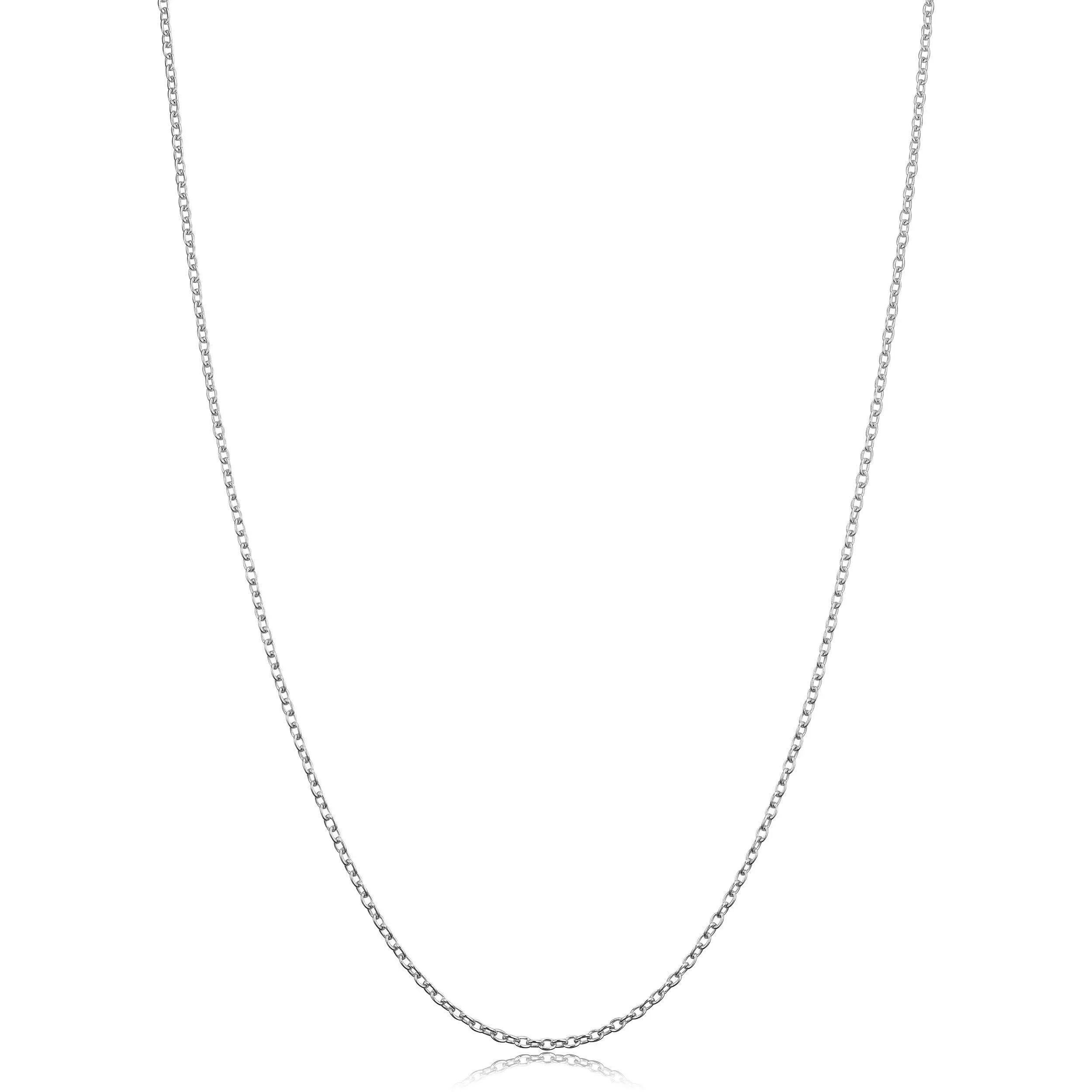 Kooljewelry Sterling Silver 1.2mm Round Cable Chain (22 inch)