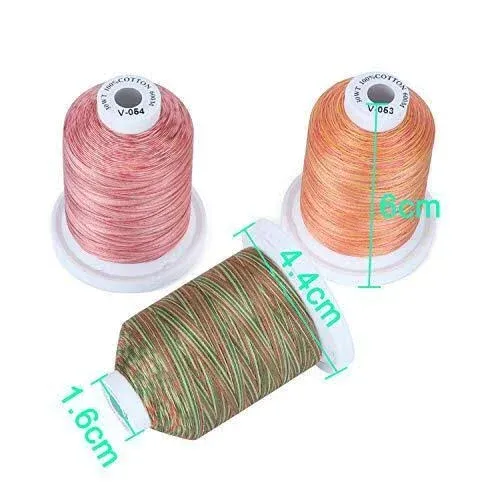 brothread - 18 Options - Multi-Purpose 100% Mercerized Cotton Thr