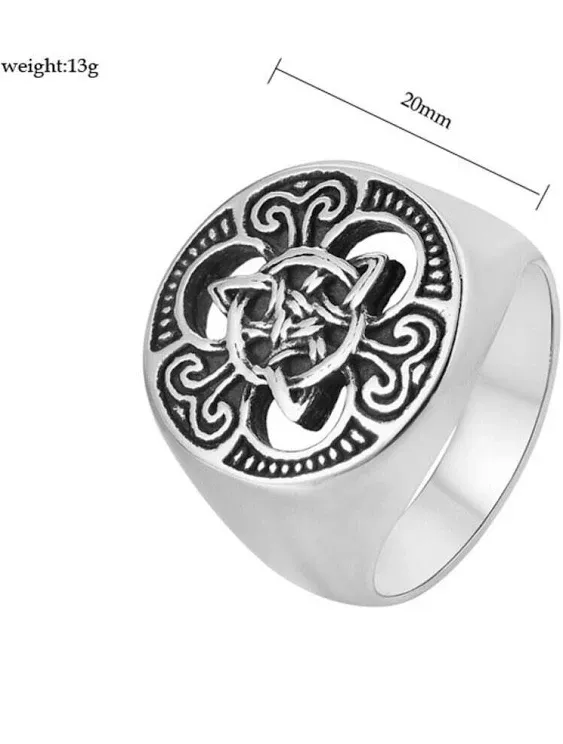 Celtic Knot Ring, Celtic Trinity Knot Ring