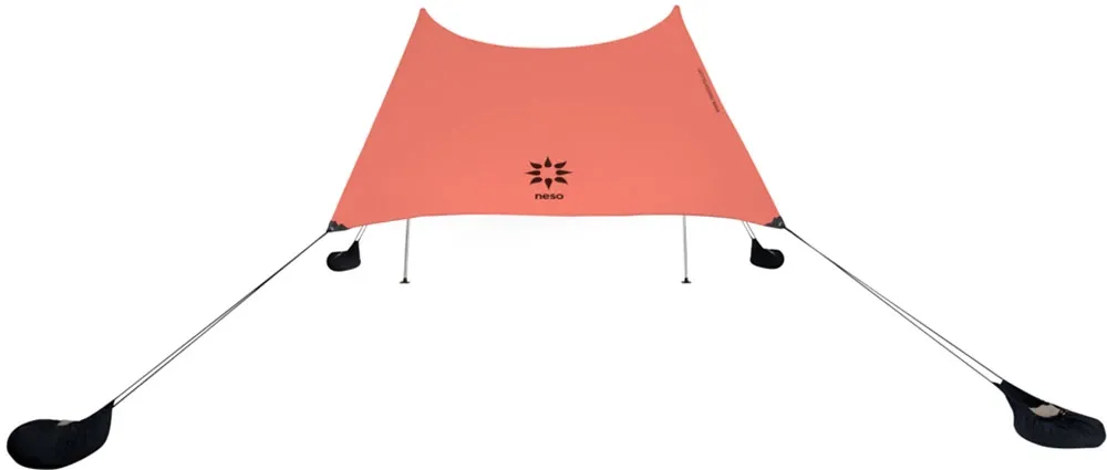 Neso Grande Beach Tent, 7ft Tall, 9 x 9ft, Reinforced Corners and Cooler Pocket (Vintage Stripes)