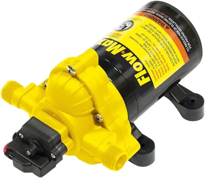 LCI Flow Max Water Pump Model DS-01230-D2 for RVs Black (689052) NEW