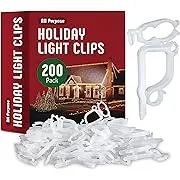 200 Set Of Christmas Holiday Light Clips for Outdoor Decoration USA Made