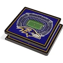 3D NFL Stadium Coaster Set - Baltimore Ravens