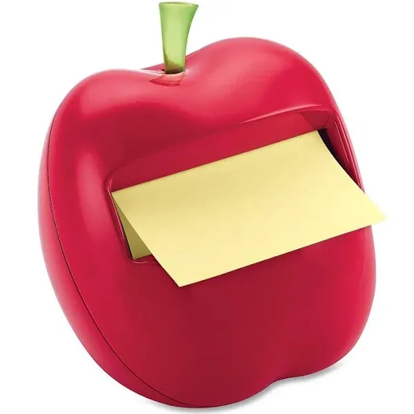 Post-it Apple Notes Pop-up Dispenser Teacher Gift Weighted Refillable Red